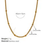 color: XL570G1.5MM Side Bead-clip Chain