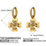 color: TXF584-Gold Earrings