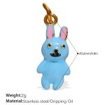 color: PJ635BEG Blue Enamel Pendant