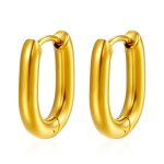 color: Oval Earrings Gold