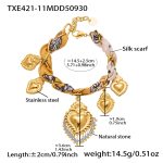 color: TXE421-11 Gold Bracelet -14+3cm