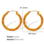 color: EH370 Small Gold Earrings