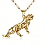 color: Leopard Gold + Plated Chain