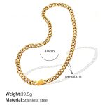 color: XL105G Gold Necklace