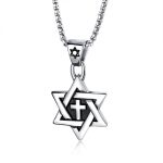 color: Hexagram Silver + Stainless Steel Chain