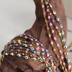 Design Colorful Multi-Color Meiko Exaggerated Personalized Eyes Dopamine Wear Men's and Women's Stainless Steel Bracelet Necklace