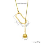 color: C-Size 021 Gold Necklace