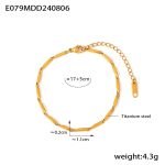 color: TXE079-Gold Polished Segment Length 12mm