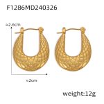 color: F1286-Gold Earrings