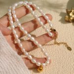 Baroque Retro French Pearl Necklace Light Luxury Advanced Design Temperament Wild Clavicle Chain