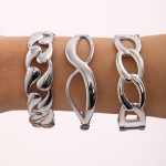 Stainless Steel Bracelet Light Luxury PVD Electroplated 18K Real Gold Bracelet Bracelet Combination
