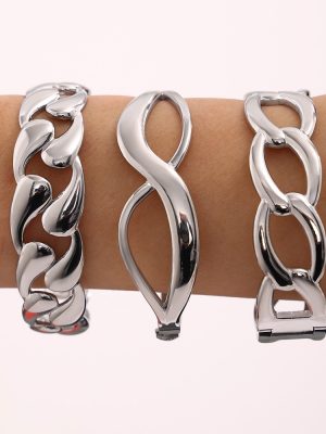 Stainless Steel Bracelet Light Luxury PVD Electroplated 18K Real Gold Bracelet Bracelet Combination