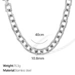 color: XL319 Silver Necklace