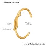 color: Z460-Gold Geometric Bangle
