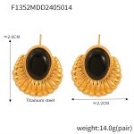 color: F1352-Gold Earrings
