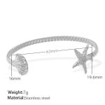 color: SZ229S Silver Bangle