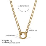 color: XL648G Gold Necklace
