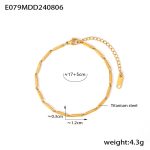 color: TXE079-Gold Texture Segment Length 12mm