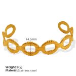 color: SZ80 Adjustable Gold Bangle