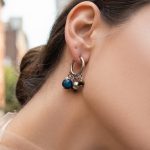 Non-Fading 316 Natural Stone Earrings Female 18K Gold Colorful Beads Tassel Ear Clip Retro Affordable Luxury Earrings