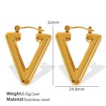color: EH166 Gold Earrings