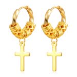 color: 2.5*12 Twisted Wire Cross Gold MS-653