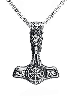 Hip Hop Domineering Stainless Steel Pendant Viking Men's Sweater Chain Aoding Impactor Necklace Accessory