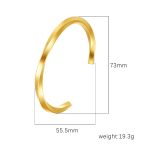 color: Size 26 Bangle Gold