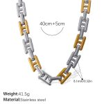 color: XL761SG Two-tone Gold Necklace