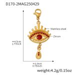 color: D170-2 Gold Evil Eye Pendant