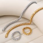 New Jewelry Set Bracelet Hip Hop Cuban Ring Set Street Design