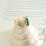 Neutral Hong Kong Style Open Adjustable Enamel Handmade Drip Ring Stainless Steel Gold Plated Ring Personalized Bracelet