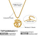 color: TXP560-Gold Necklace 45.5+5cm