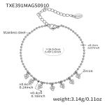 color: TXE391-Steel Color diy Bracelet 16+5cm