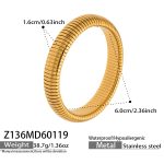 color: Z136-Gold Bangle -Width 16MM
