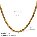 color: XL104G2MM Twist Chain