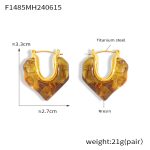 color: F1485-Gold Earrings