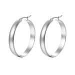 color: 5MM Dome Earrings Steel Color MS-063