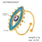 color: A227-Gold Ring / size: US 7