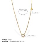 color: XL543WEGO Letter Necklace