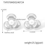 color: TXF076-Steel Color Earrings