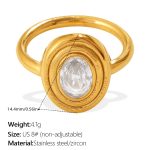 color: JZ192WEG8 White Zircon Ring