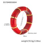 color: E678-Red Color Bracelet 55mm
