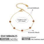 color: E041-Rose Gold Bracelet -17+5cm