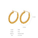color: F588-Gold Earrings