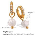 color: EH1266WEG Freshwater Pearl Earrings