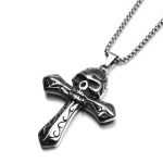 color: Skull Cross + Stainless Steel Chain