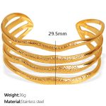 color: SZ132 Gold Bangle