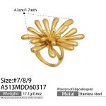 color: A513-Gold Ring / size: US 7