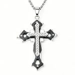 color: Black + Stainless Steel Chain